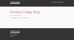 Desktop Screenshot of blogs.davidson.edu