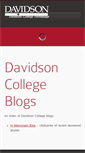 Mobile Screenshot of blogs.davidson.edu