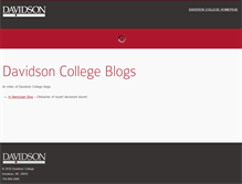 Tablet Screenshot of blogs.davidson.edu