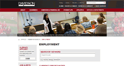 Desktop Screenshot of jobs.davidson.edu