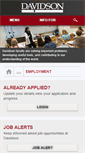 Mobile Screenshot of jobs.davidson.edu