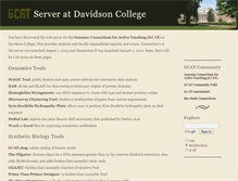 Tablet Screenshot of gcat.davidson.edu