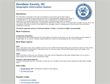 Tablet Screenshot of dcnet.co.davidson.nc.us