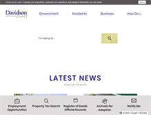 Tablet Screenshot of co.davidson.nc.us
